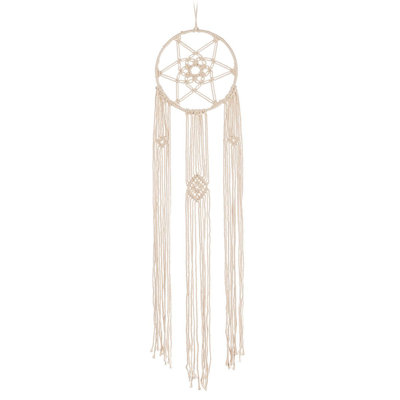 Suspension ronde en macramé