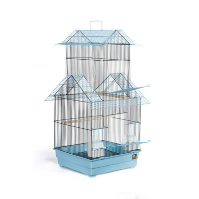 Cerryn 32'' Pointed Top Table Top Bird Cage with Perch