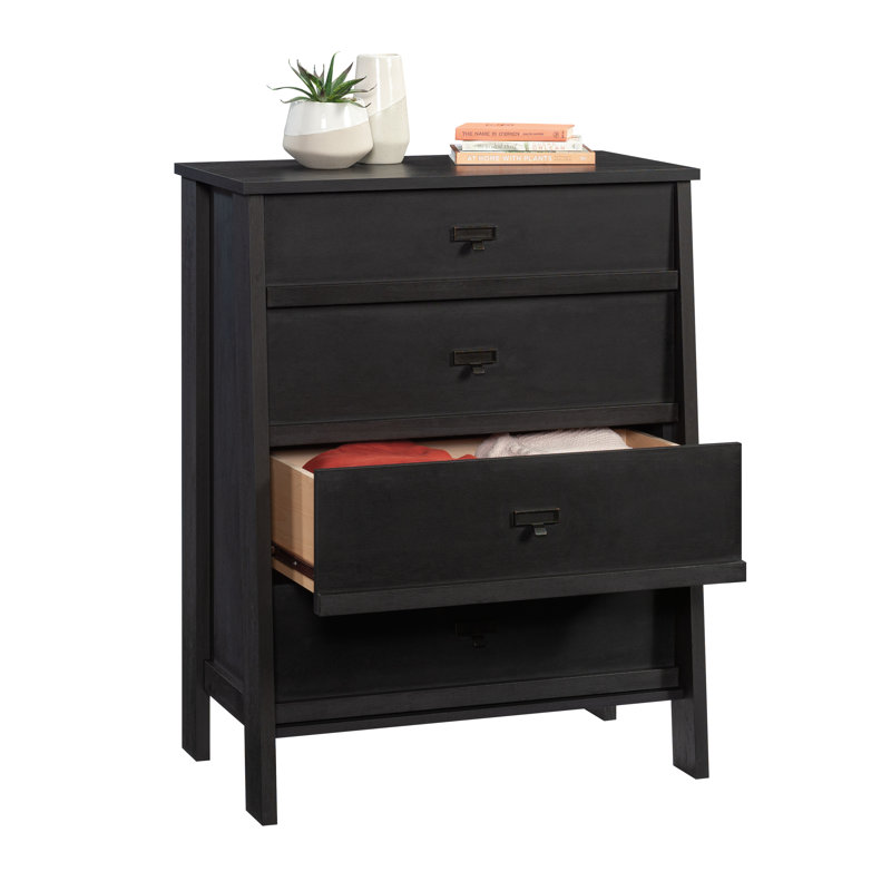 Auserine 31.89'' W 4 - Drawer Dresser, Raven Oak