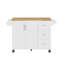 Îlot de cuisine avec comptoir à abattant, chariot d'îlot de cuisine roulant, table d'îlot de cuisine avec porte de grange avec armoire de rangement et support de tour, table d'îlot sur roulettes pour la cuisine-798583056