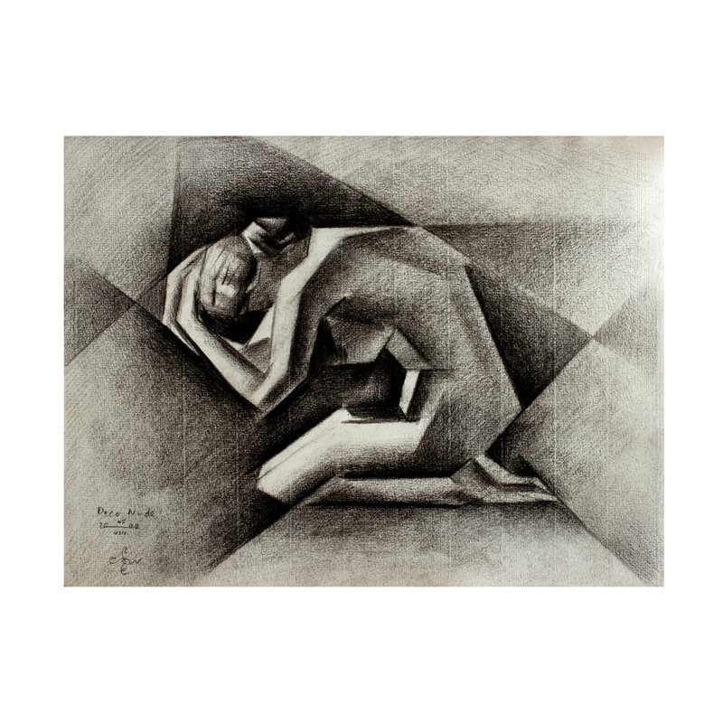 «Nude 05 08 22» par Corne Akkers - reproduction d'art sur toile tendue