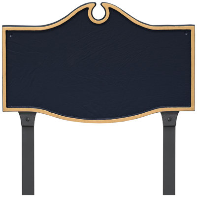 Plaque d'adresse coloniale standard à une ligne avec piquets de pelouse