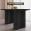 Ensemble de table de salle à manger rectangulaire moderne 55,11 "avec 6 chaises pour la cuisine, le bar et le salon Pearlena-1119244478-1119244470