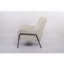 Chaises d'appoint modernes, chaise longue compacte en tissu gris
