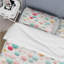Ensemble de housse de couette à pois bleu et rose-1166773167