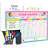 Magnetic Reward Chart For Kids Dry Erase 13” X 17” Multiple Kids Refrigerator Star Behaviour 
