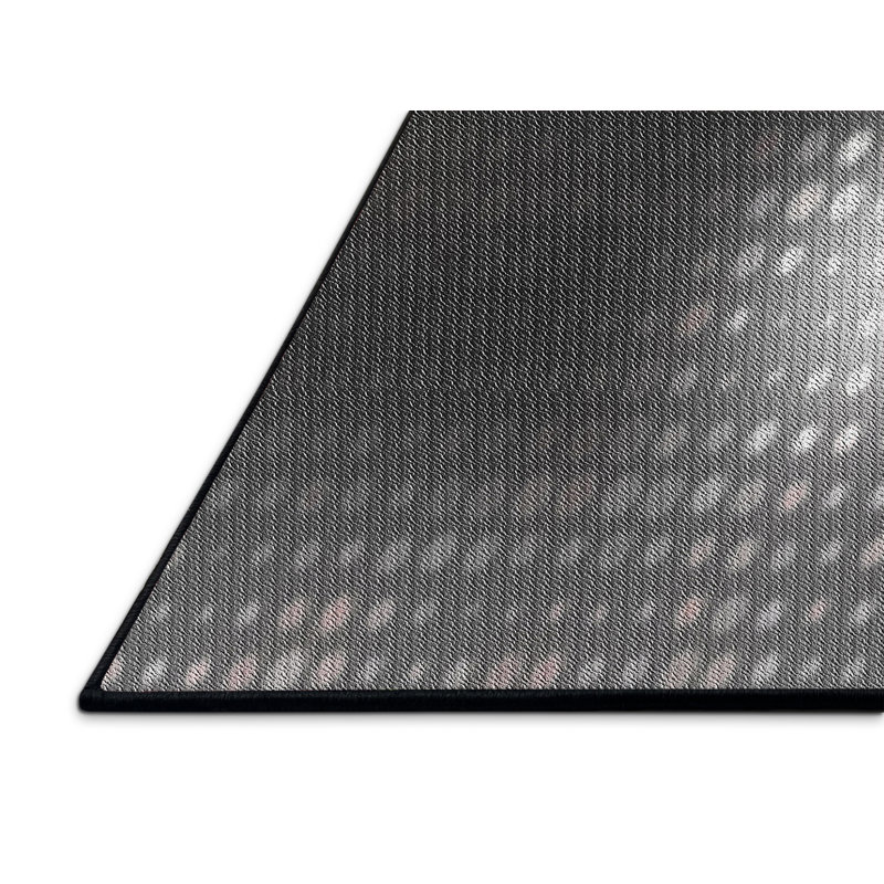 Tapis de zone noire à motifs, Rectangle 5 pi x 7 pi