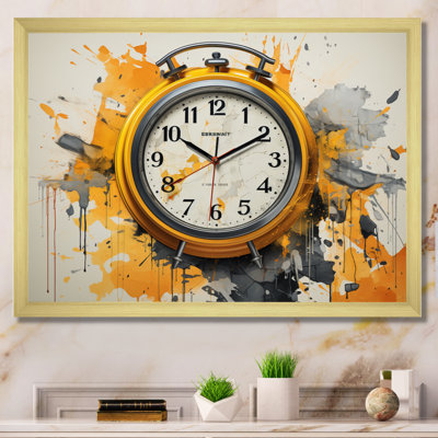 Horloge Minimalist Splendor II, reproduction d'art sur toile