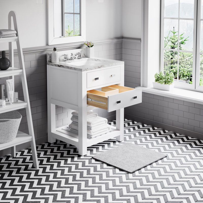 Madalyn 24'' W Single Vanity, Pure White