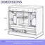 Meuble-lavabo autoportant en MDF de 91 cm (36 po) en bois massif, lavabo simple, étagère réglable, séparateur de tiroir multifonctionnel et accessoires de quincaillerie complets-1664862095