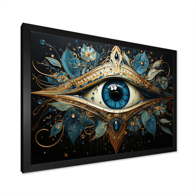 Judaism Hamsa Blessings Eye I - Judaism Wall Art