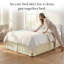 Jupe de lit plissée à motif de plis en microfibre à double brossage de 15 pouces Southshore Fine Linens, lavable à la machine, grand, crème-912812026-912812006