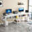 78.74" W Two Person Computer Desk with Bookshelf, Long Double Desk for Home Office-432816233