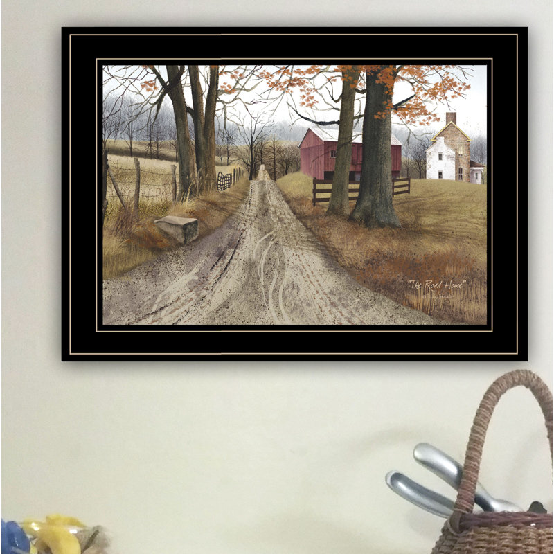 «The Road Home», art mural encadré pour le salon, décoration murale par Billy Jacobs, Encadré noir / blanc
