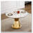 47" Round Marble Dining Table-67885885