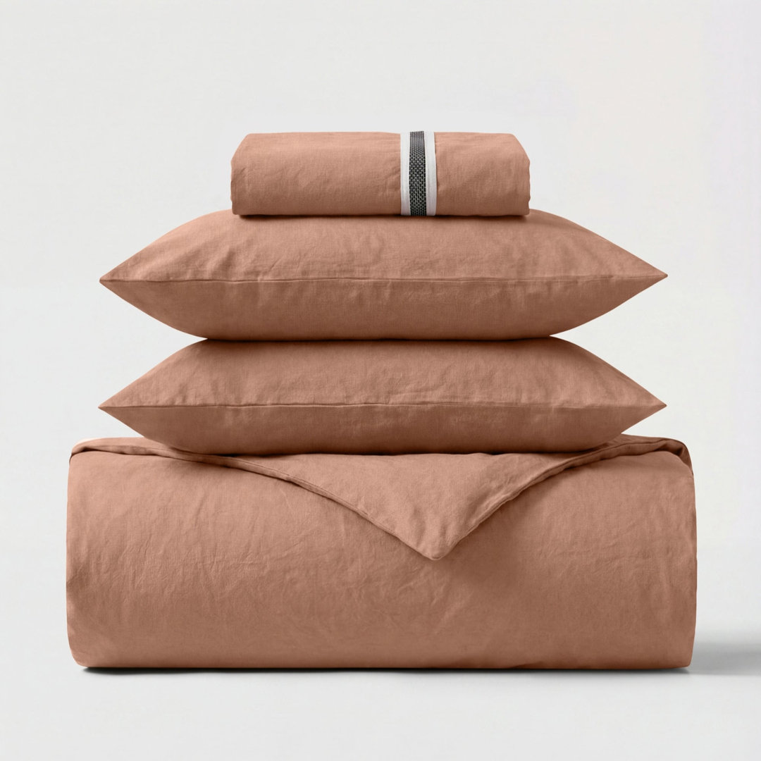Bedable Brown Percale Essentials Bedding Set - Double - King - Image 3