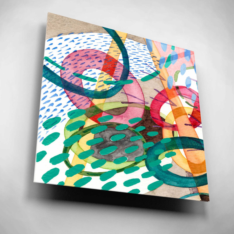 «Stratosphere I» par Nikki Galapon, art mural en verre acrylique, H 12 po x l 12 po x P 0,13 po