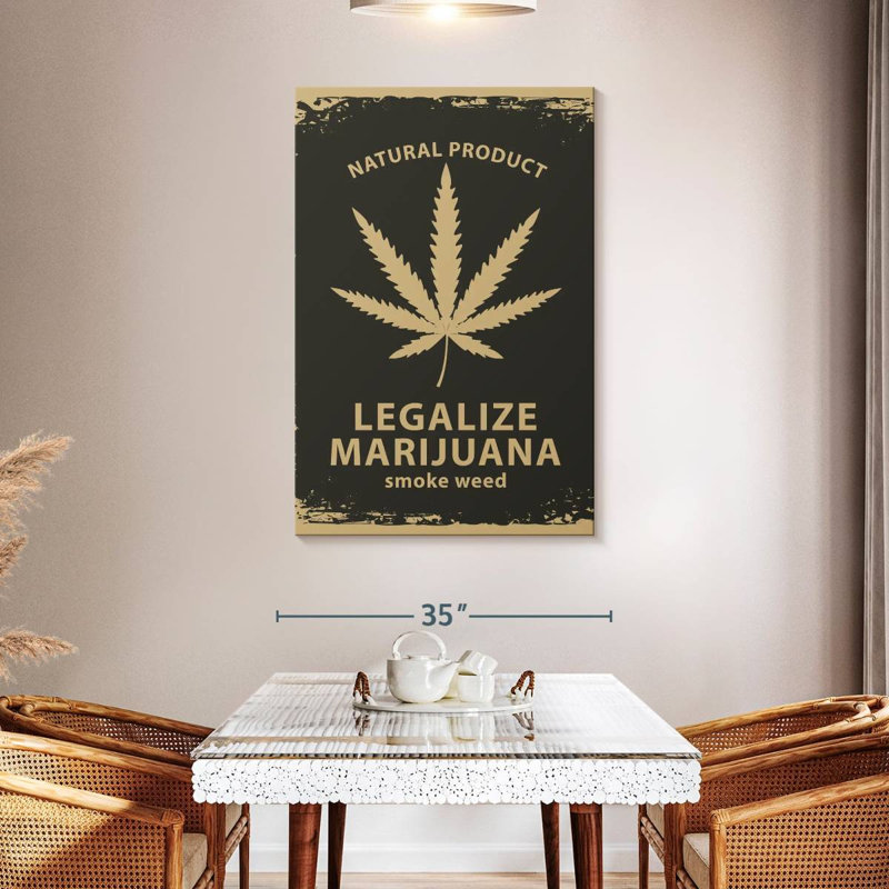 Senne Marijuana Campaign, 48" H x 32" W