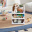 Boîte de rangement blanche pliable 4 pièces-106035933