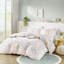 Housse de couette réversible multicolore avec motifs floraux et jungle