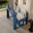 Full Size Daybed Frame With Removable Desk, With Storage Function Drawers And  Hydraulic Side Table, Blue-1831755481-1831755482