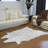 Dillard Gray Faux Fur Area Rug-1667345326