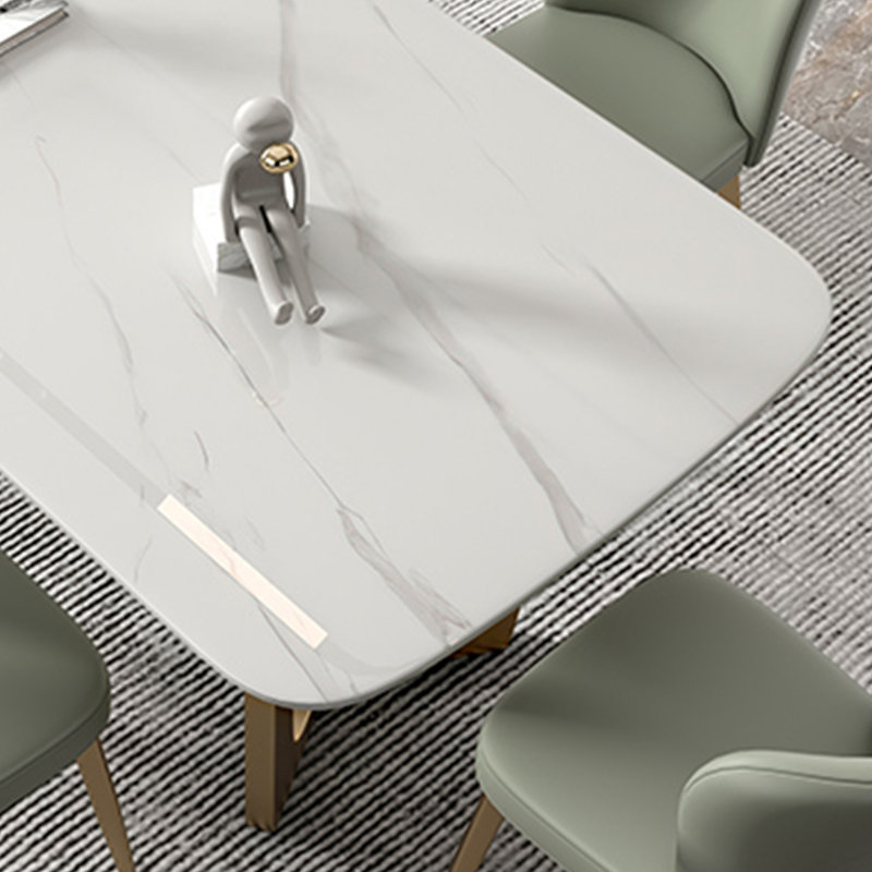 Table de salle à manger haut de gamme luxueuse, H 29,52 po x L 55,11 po x l 31,49 po