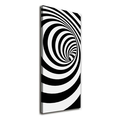Spiral With Stripes - Wrapped Canvas Print