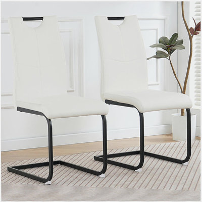 Modern dining table and chair set, living room chair, padded chair, metal leg design, kitchen, living room, bedroom, side chair, 2-piece set