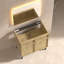 Base de meuble-lavabo simple autoportante de 30 po avec tablettes réglables et grain de bois naturel (lavabo non inclus)
