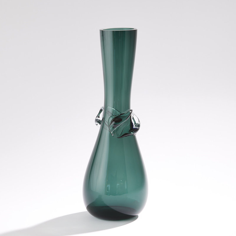 Knot Vase, 18.5" H x 6.75" W x 6.75" D, Green