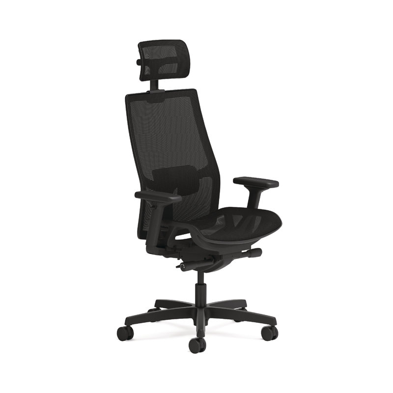 Advanced Synchro-Tilt Mesh Task Chair with Adjustable Lumbar Support, Black