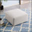 Luxueux repose-pieds en tissu chenille, aucun assemblage requis, parfait pour le confort et le style dans n'importe quelle pièce