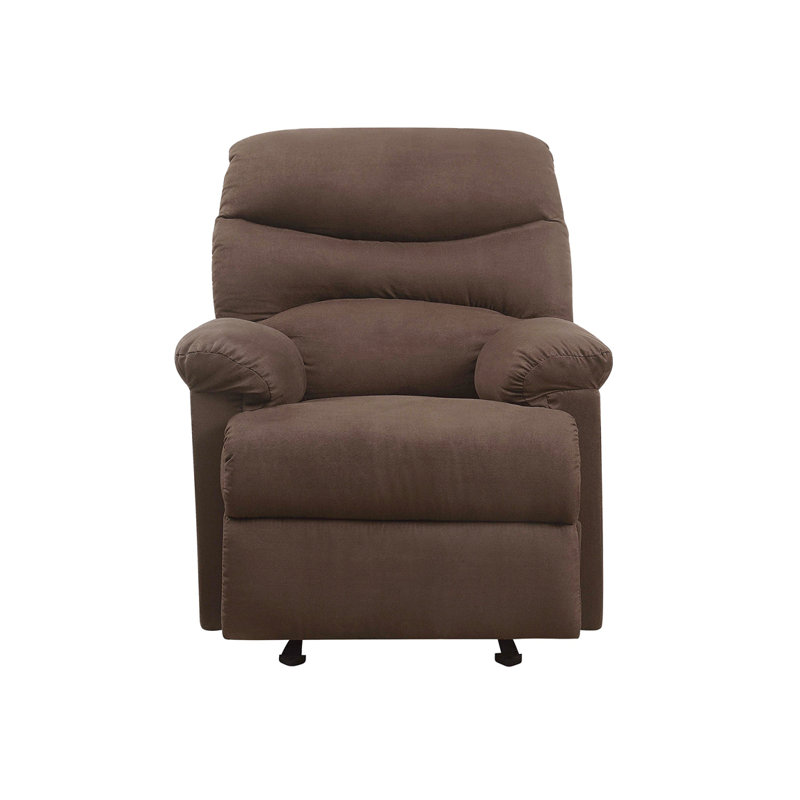 Fauteuil inclinable en microfibre, Brun clair