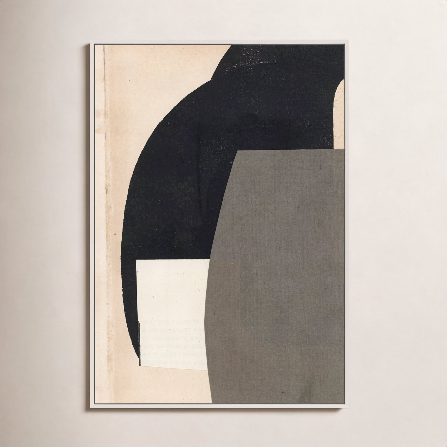 Reach Print by Driftway Studio, 20" H x 14" W, Framed Print Canvas without Mat, Black