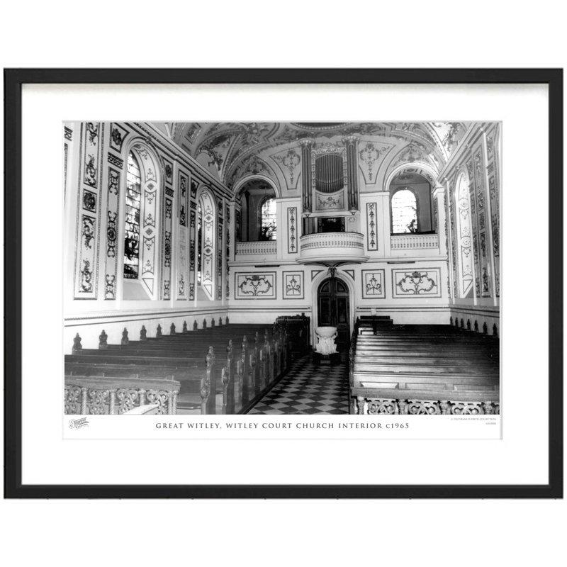 Great Witley, Witley Court Church Interior C1965 1 Piece Single Picture Frame Wall Art, 45cm H x 60cm W x 2.3cm D