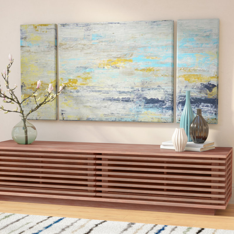 Surf and Sound I / II / III - 3 pièces, reproduction d'art sur toile tendue