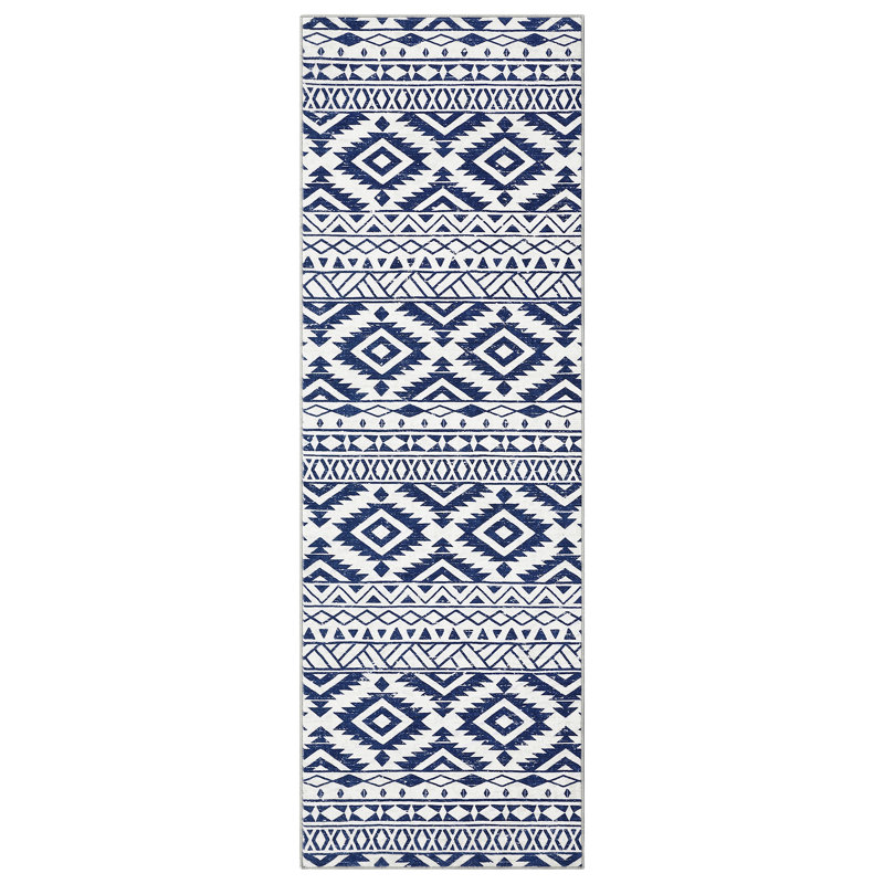 Dominek Washable Geometric Indoor Rug, Runner 2' x 6'