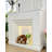 Simple French-style wall-mounted decorative fireplace cabinet-133496152-133496158