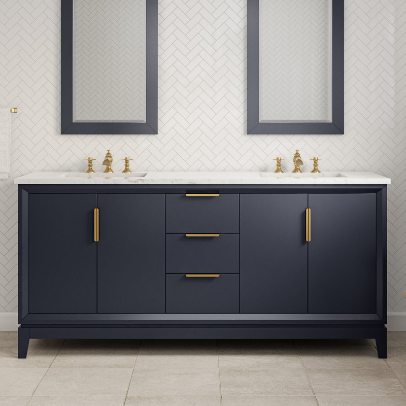 Elizabeth 72'' W Double Vanity, Monarch Blue