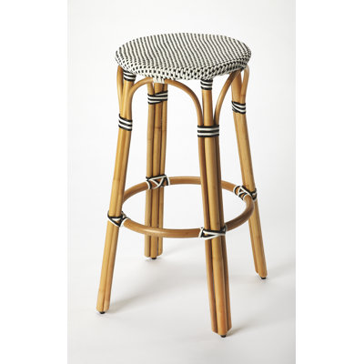Alastair Hand-Woven Rattan Bar & Counter Stool