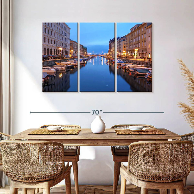 Sebbie Trieste, canal de l'Italie, H 36 po x l 57 po