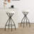 Modern Backless Bar Stools Set Of 2 Round Upholstered Counter Stools For Kitchen Island Velvet Dining Chairs-457359791