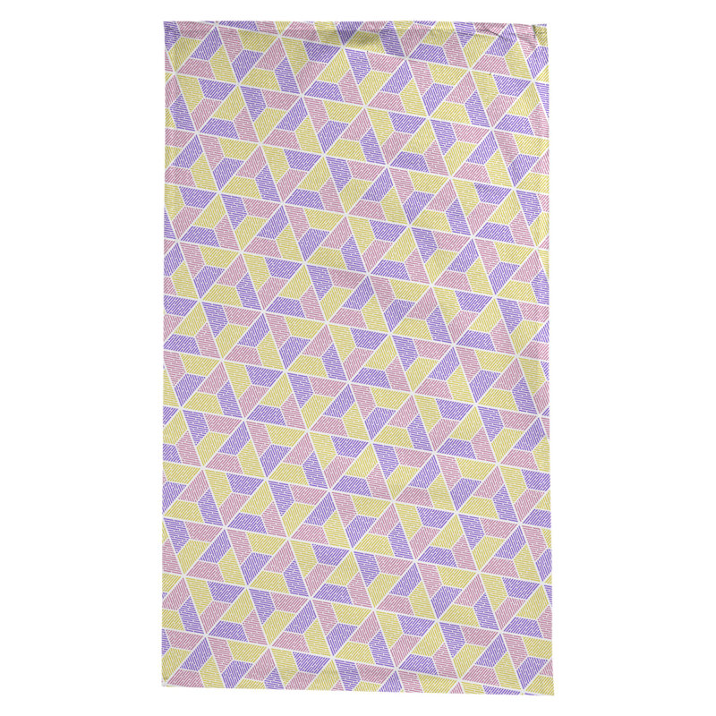 Nappe trapézoïdale Leffel, Jaune/rose/mauve