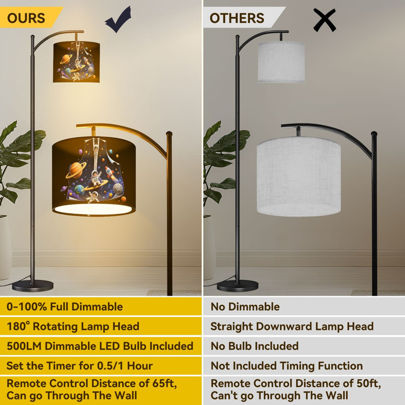  Lampe sur pied Arc Astronauts