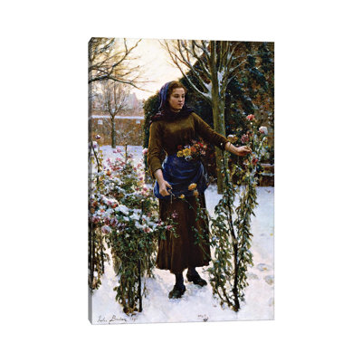 Last Flowers, 1890 by Jules Breton - Painting on Canvas