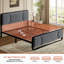 Lit plateforme capitonné en velours Dorrough-1298385650-1308040330