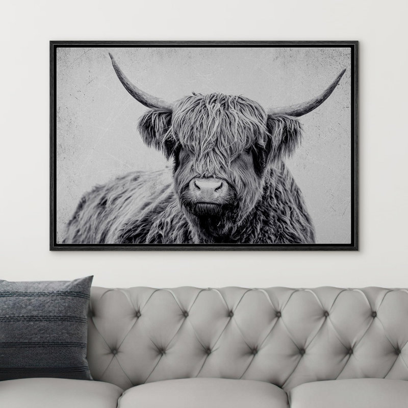 Portrait d'animaux sur fond blanc, H 16 po x l 24 po x P 1,5 po, Cadre noir