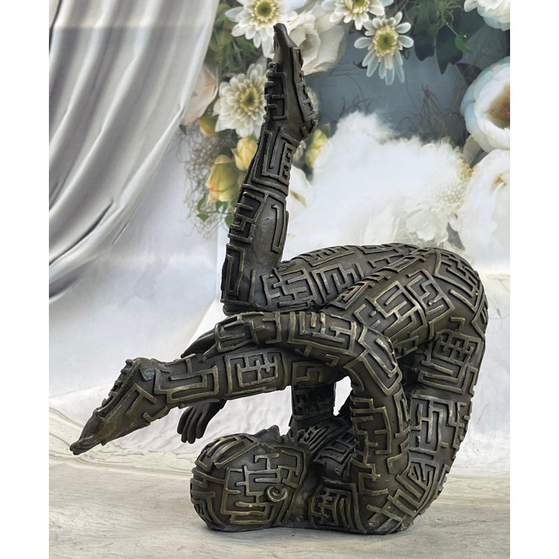 Figurine abstraite d'exercice de yoga
