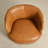 Sydney 100% Genuine Leather Swivel Barrel Armchair with Natural Leather Aroma-427038219